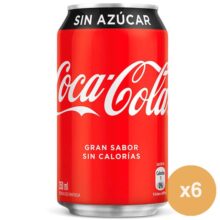 Coca Cola Zero Lata 350cc Bebidas, Coca Cola, Entel, Sin Azúcar